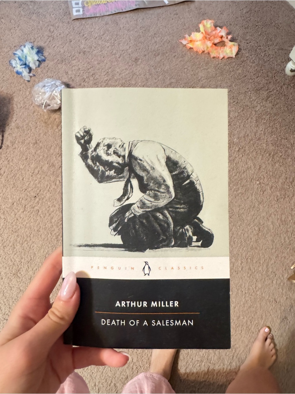 Original Penguin Paperback with Cream and Black Illustrated Cover